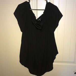 Plus size off the shoulder top